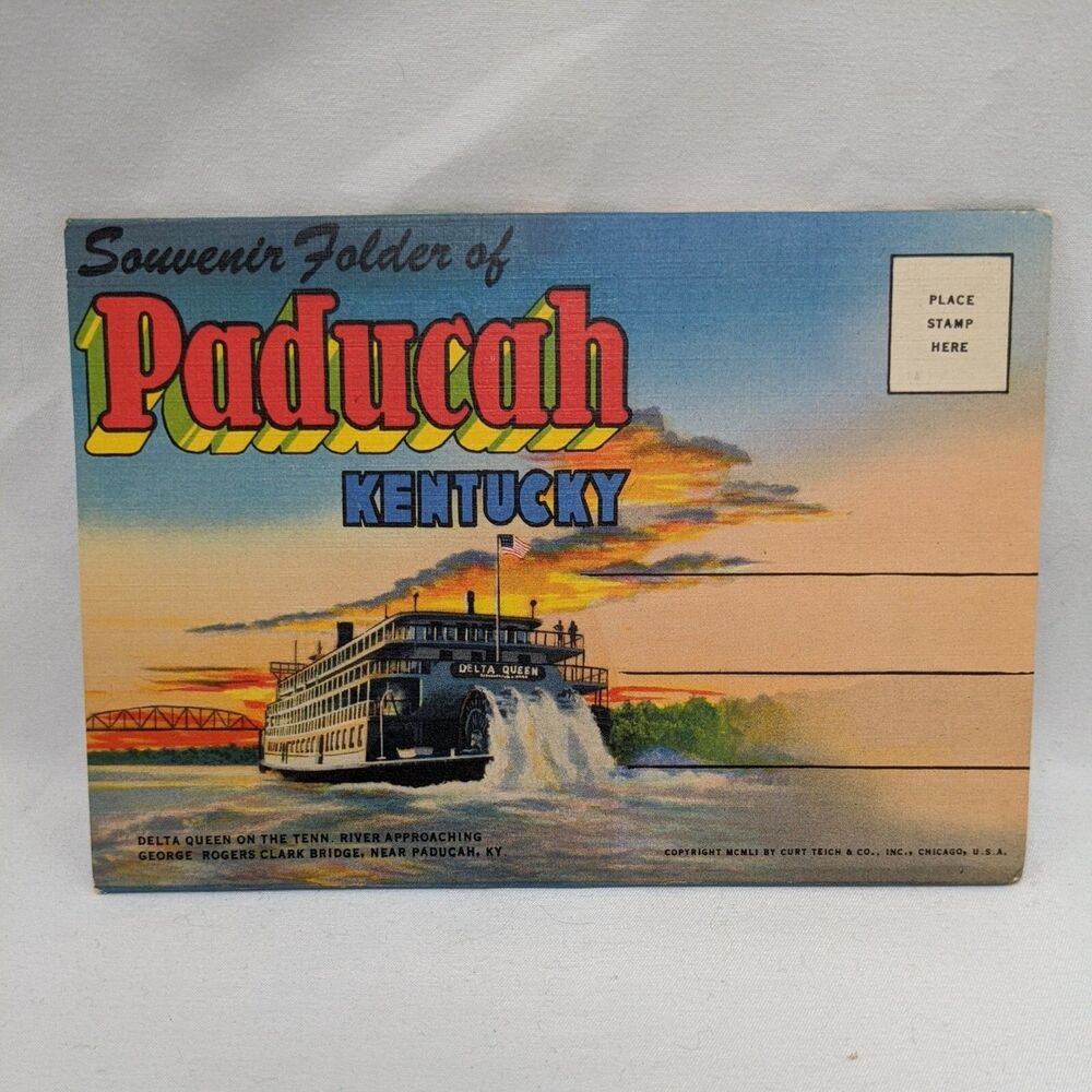 Souviner Folder Of Paducah Kentucy